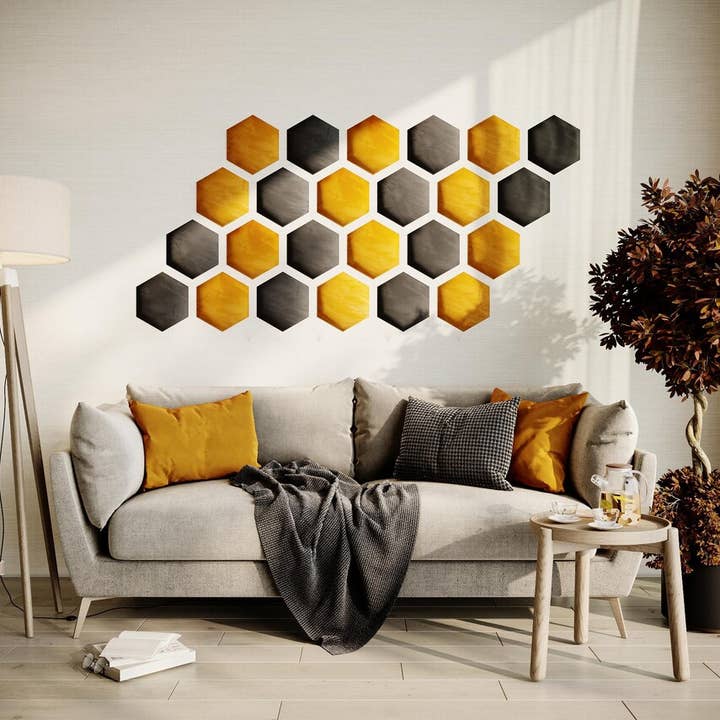 ATB-Sound sp. z o. o. - Wholesale Wall Accent - HEXAGON Acoustic Wall Panels | Soft Sound-Absorbing Tiles9