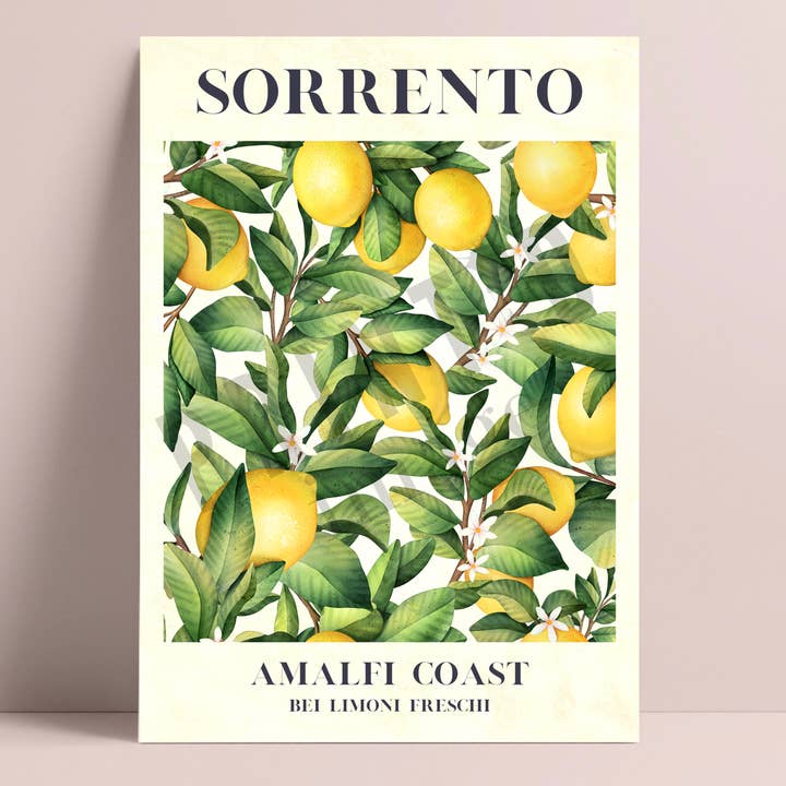 PRINTD image – wholesale Art print – Sorrento Lemon Amalfi Wall Art Print, Modern Art, Kitchen2