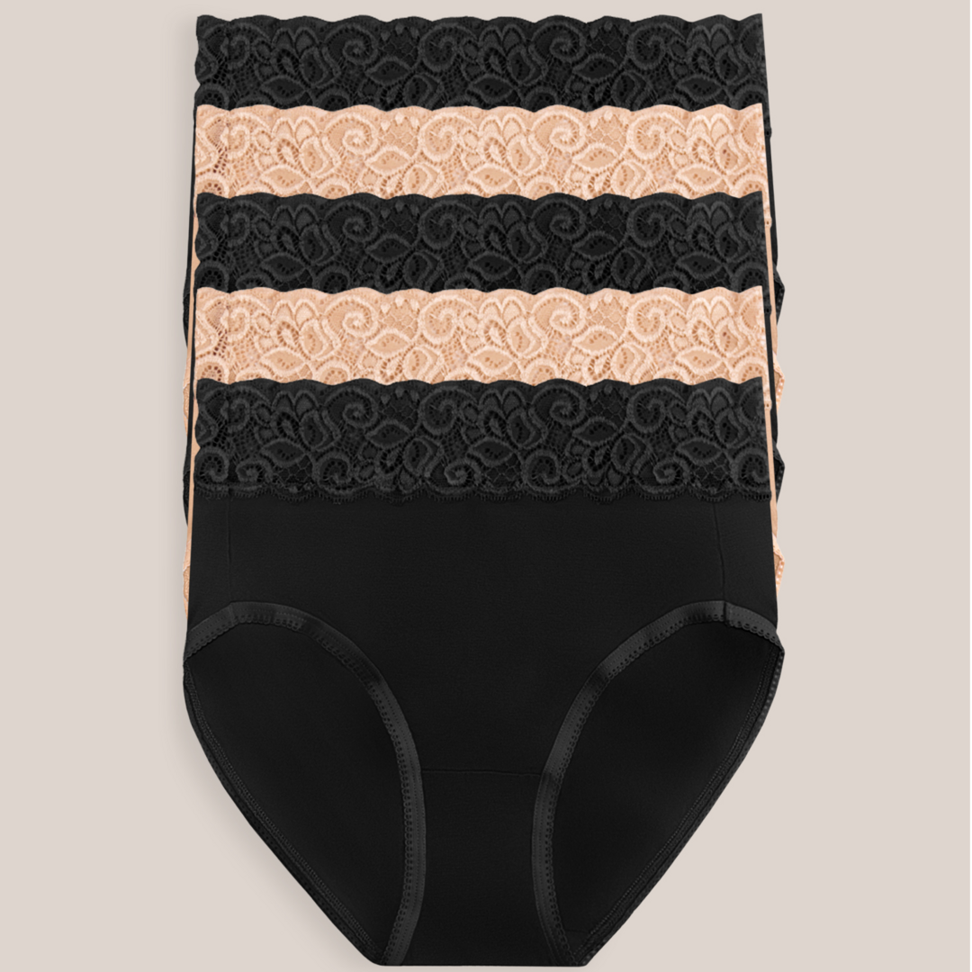 Kindred Bravely - Wholesale Underwear - Maternity - High-Waisted Postpartum Recovery Panties (5 Pack)0