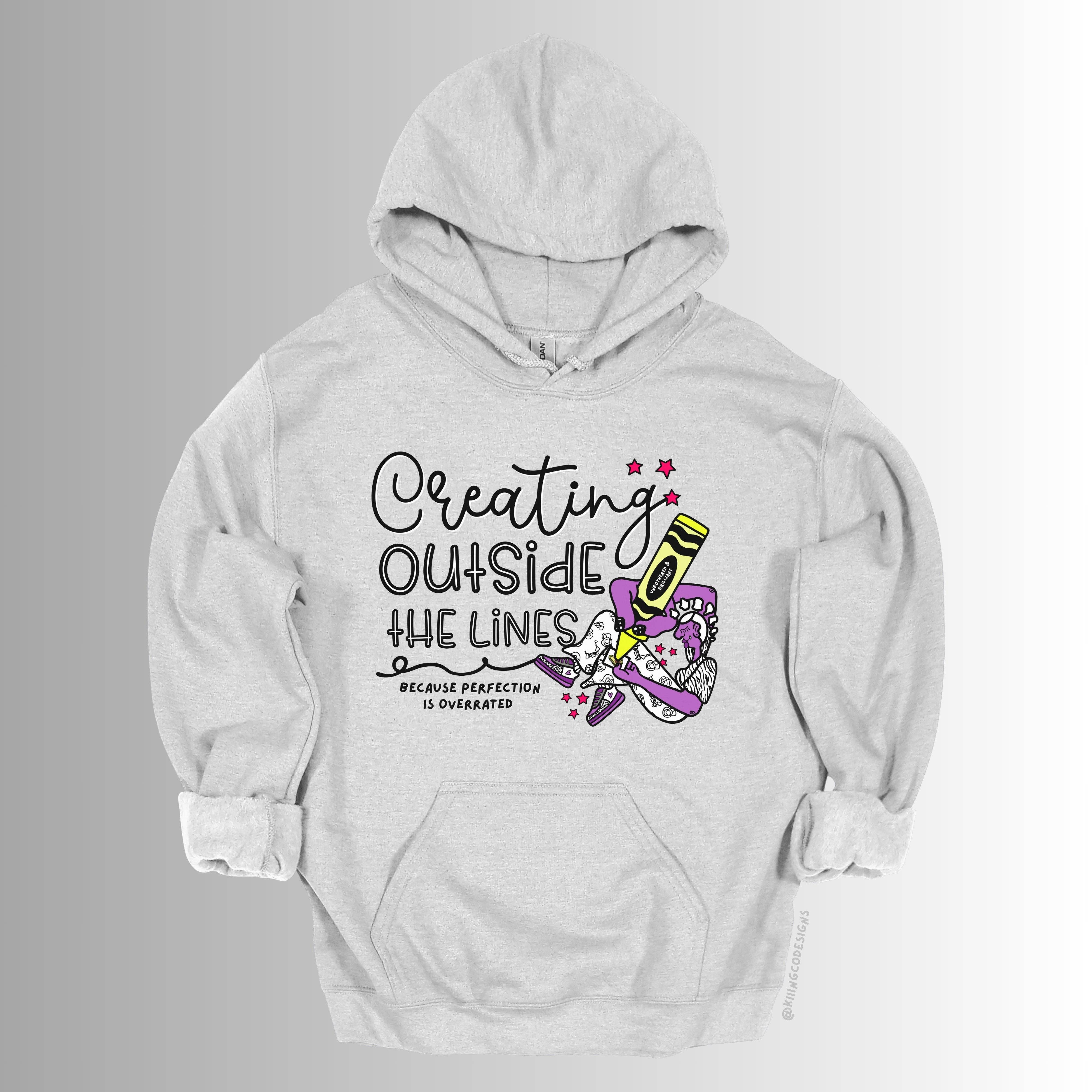 Kiiing & Co. Designs - Wholesale Hoodie - Unisex - Creating Outside The Lines Hoodie4