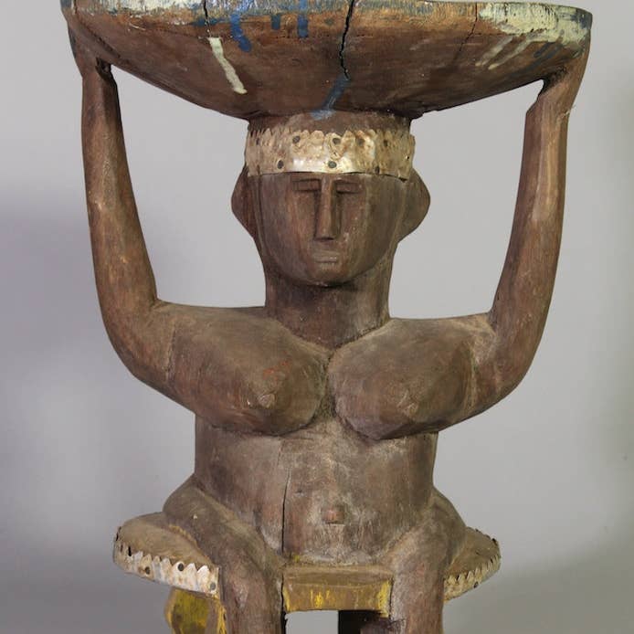 Tabouret Cariatide Femme pour la vente par The Niger Bend