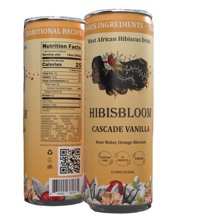 Cascade Vanilla Hibiscus Drink for wholesale by HIBISBLOOM