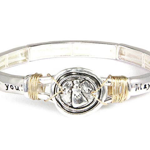 Jewelry: ANGEL'S BLESSING Bracelet, Two Tone for wholesale by Mad Style
