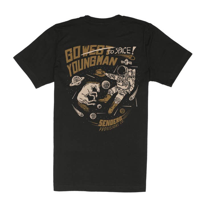 Sendero Provisions Company - Wholesale Screen Printed T-Shirt - Unisex - To Space T-Shirt