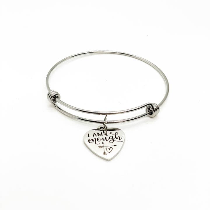 JKCE Designs - Wholesale Charm/Dangle Bracelet - Affirmation Jewelry, I Am Enough Charm Bracelet, Daughter Gi