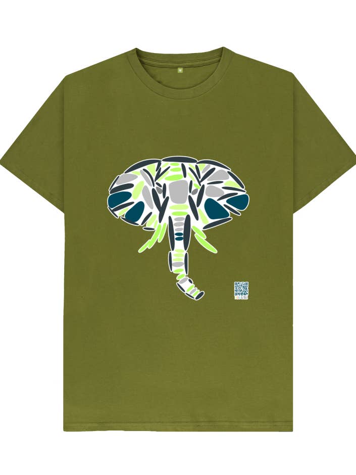 T-shirt éléphant vert pour enfant pour la vente par Dodo & Pals