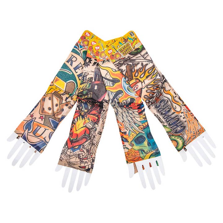 La Luna Bella - Toys - Wholesale Temporary Tattoo - 16" VINTAGE PRINT TATTOOS SLEEVE LLB kids toys7