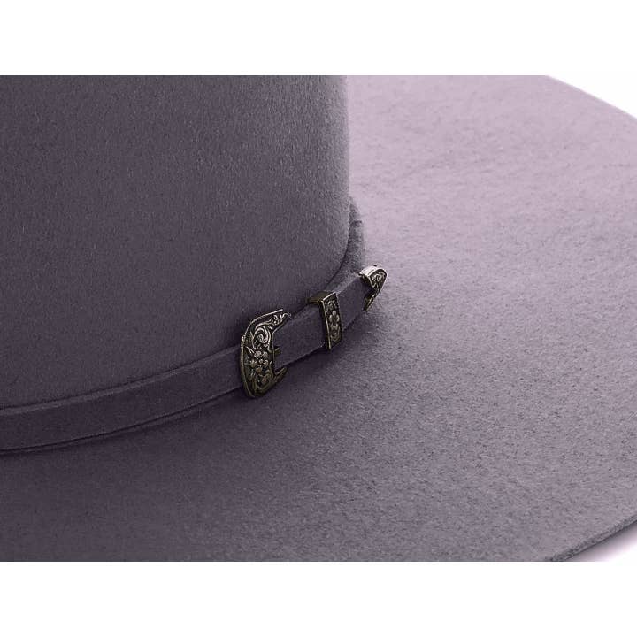 Master Hatters of Texas - Wholesale Cowboy Hat - Unisex - Lubbock Low Cattleman Cowboy Hat in Gun Metal1