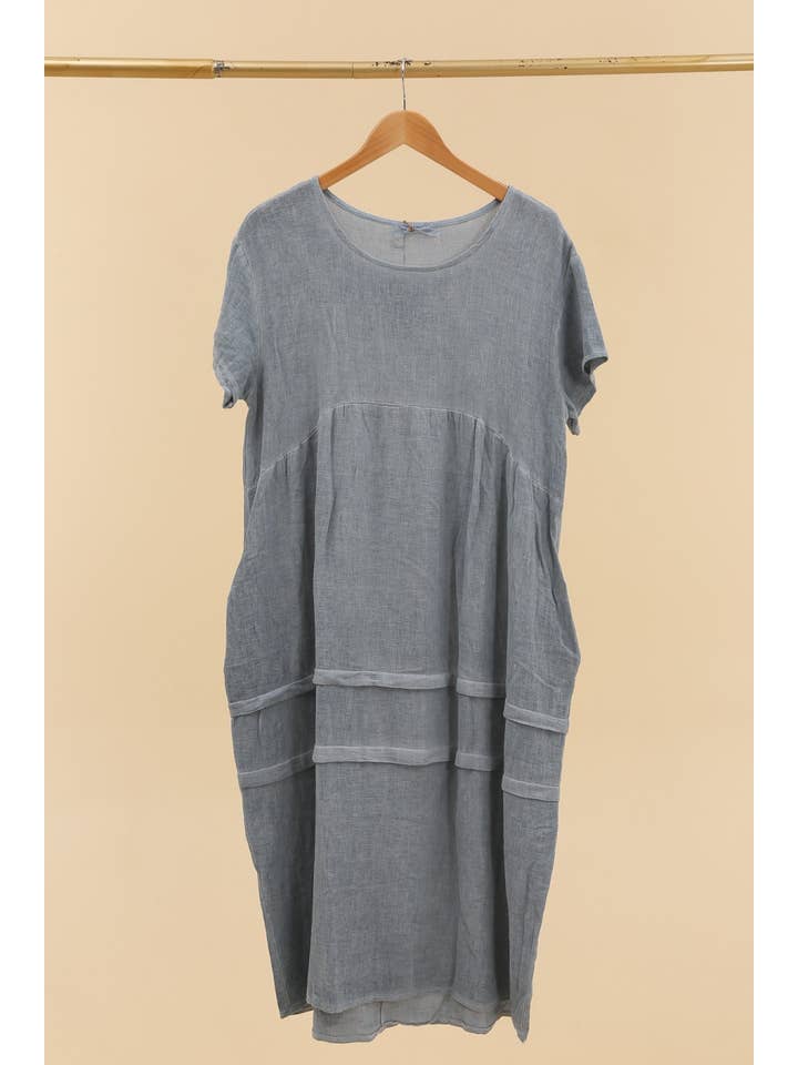 LÉA & LUC - Wholesale Jurk - Dames - Jurk van 50% katoen en 50% linnen REF. 1012020