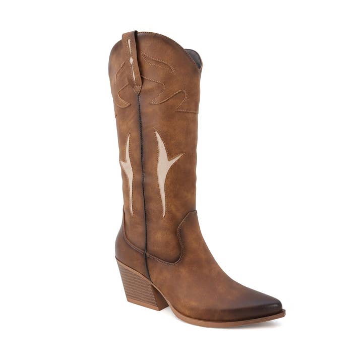 Yoki Fashion - Wholesale Cowboy Boots - Women's - YOKI SALE GAYLE-34 Women's Western Side Panel High Boot