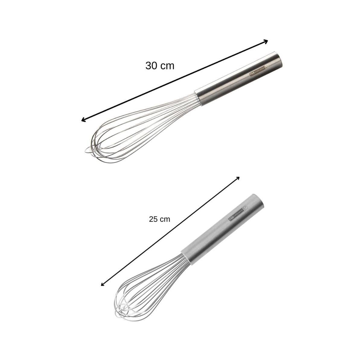 Zenker - Wholesale Whisk - Set of 2 stainless steel kitchen or pastry whisks 25 cm and 30 cm FM Professional Pastry2