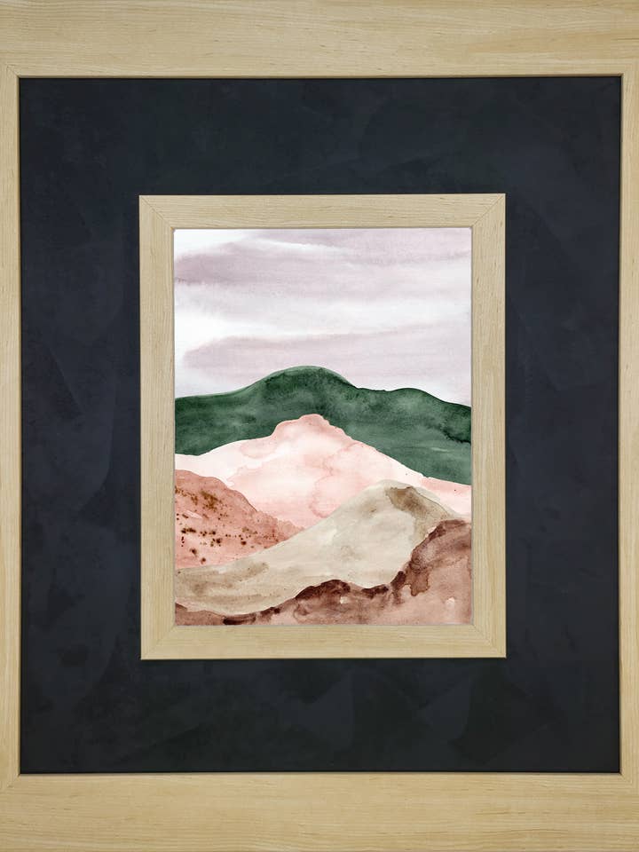 Abstract Landscape I with Light Maple and Fabric for wholesale by The Brightener Group