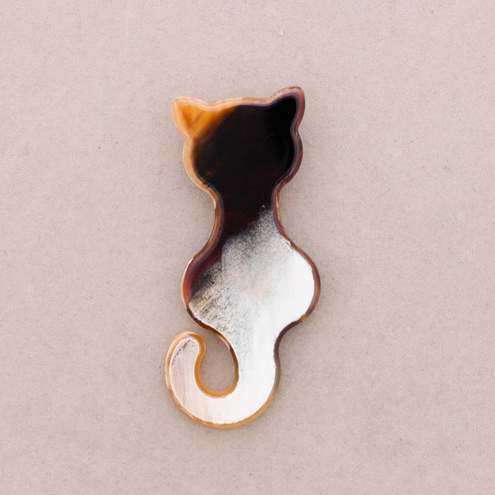 Sonata – wholesale Snap jewellery – Resin Cat Brooch0