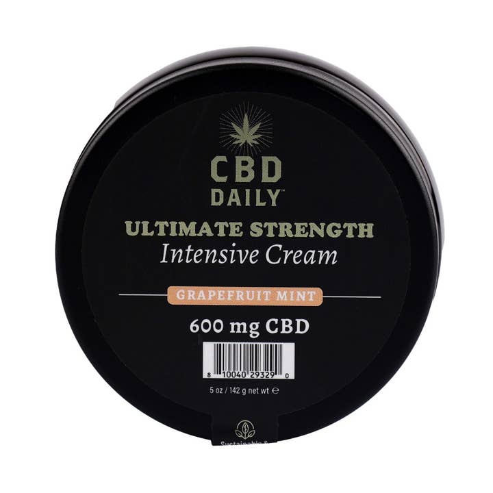 CBD Daily Ultimate Strength Intensive Cream 600mg 5 oz for wholesale by Earthly Body