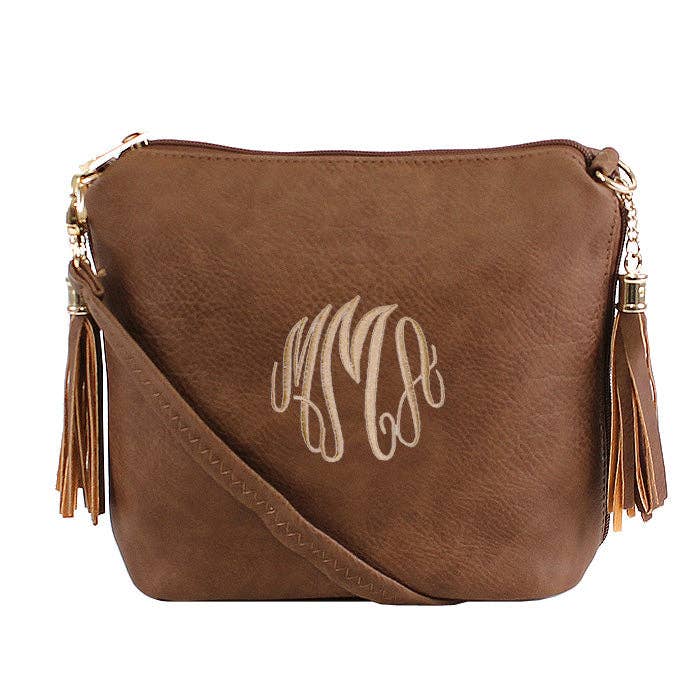 MiMi Wholesale - Wholesale Crossbody Bag - Women's - A8008 Fashion Crossbody Bag w/ 2 Side Tassel Zippers