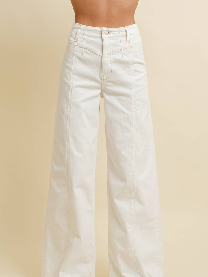 CP18528 - PANTALONI IN DENIM A GAMBA LARGA per la vendita all'ingrosso da parte di Cloud Ten