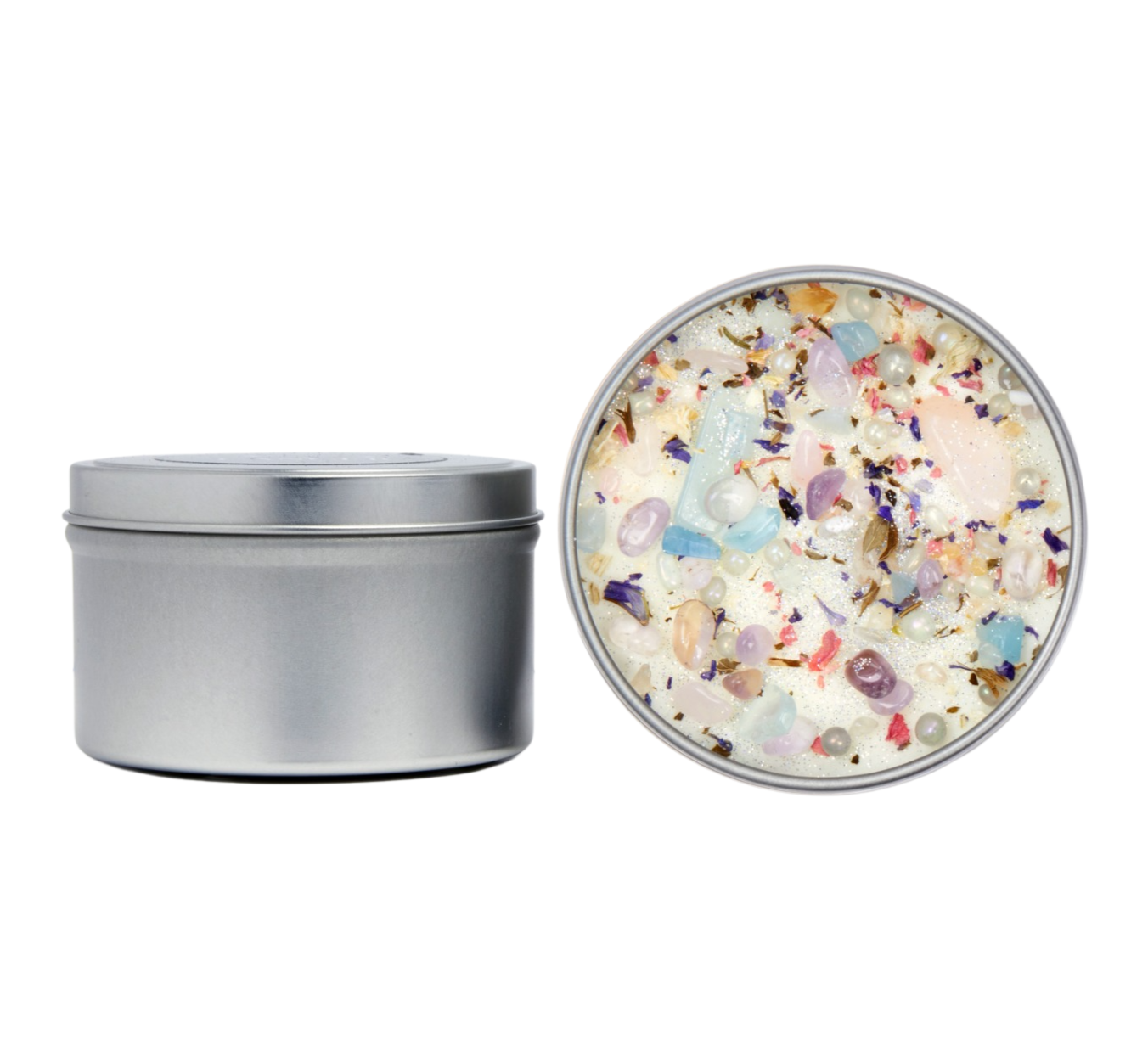 New Moon Beginnings - Wholesale Jar/Filled Candle - Mystical & Magical Candles, Spiritual Candle, Crystal Candle11