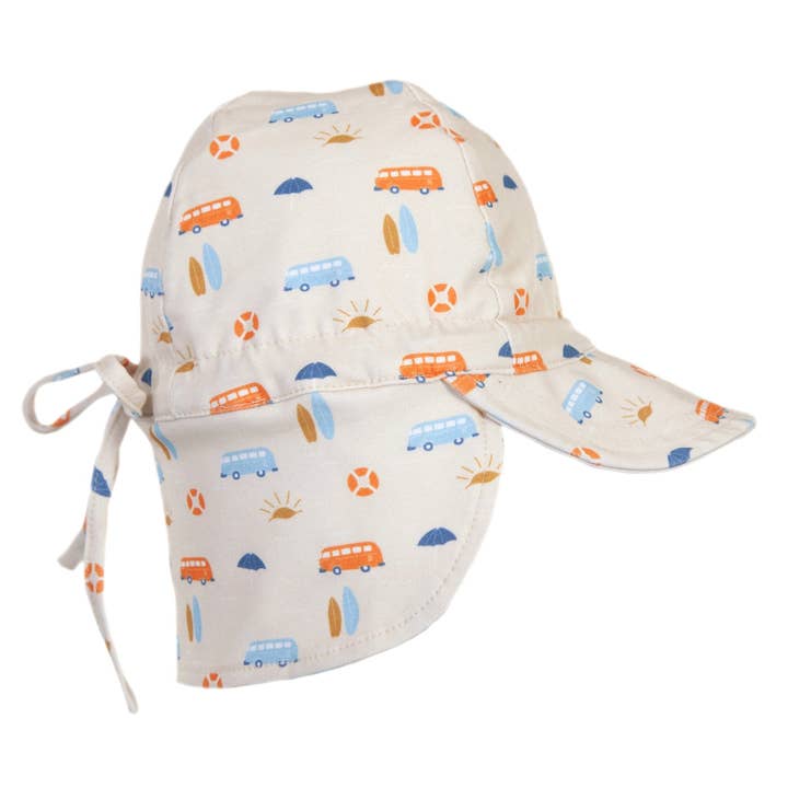 Sunrise Surfer Flap Hat voor wholesale door Acorn Kids