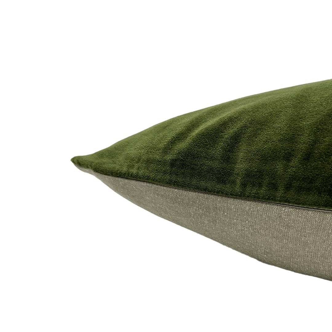 Canvas + Sasson - Wholesale Throw Pillow Cover - Classic Rectangular Velvet Cushion Cover / Pine2