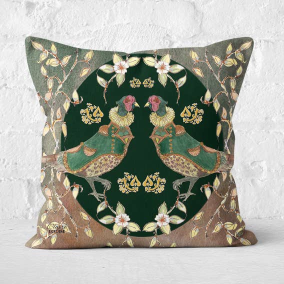 Cojín The Gentry Pheasant para venta al por mayor de Claire Louise