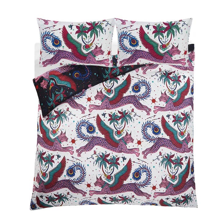 Marine/wit Lynx beddengoedset - maten VK/EU voor groothandel op Faire7