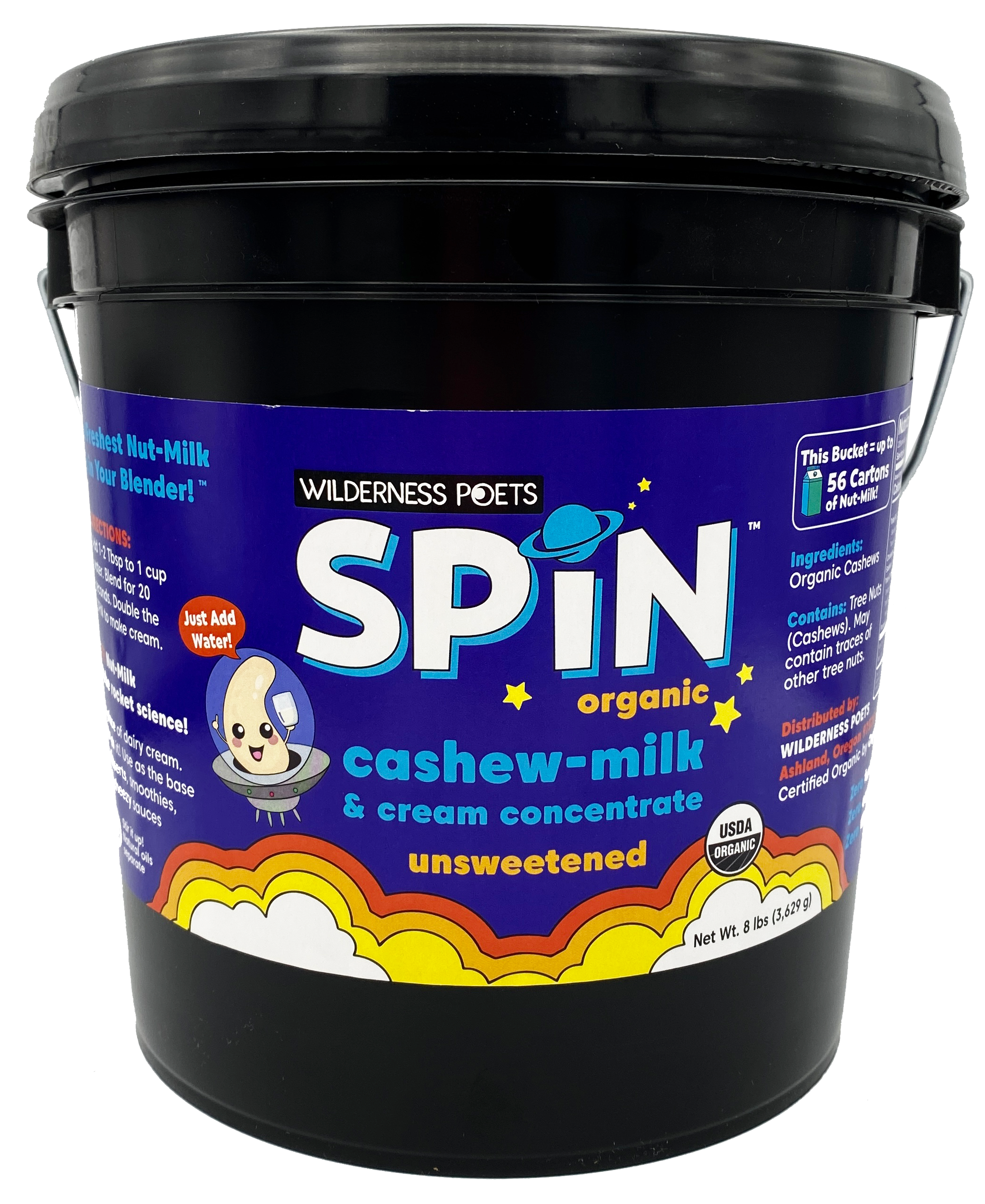 Wilderness Poets - Vente Boisson végétale - SpIN : crème de noix de cajou et concentré de lait biologiques4