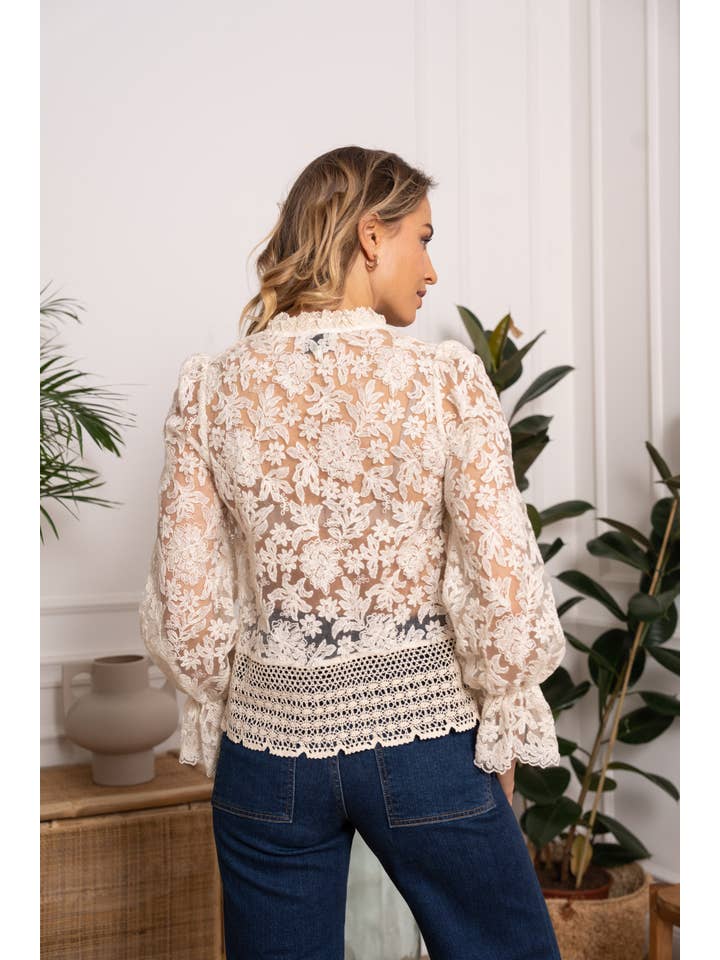 CHOKLATE PARIS - Wholesale Blouse - Women's - Bohemian lace blouse - 810164