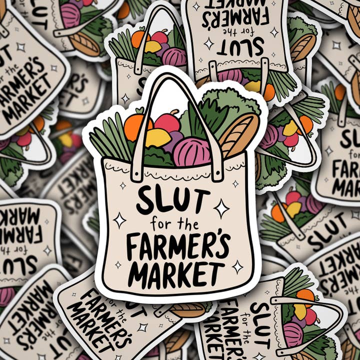 Sonny Rising - Wholesale Sticker - Vinyl Decal Slut For The Farmer's Market