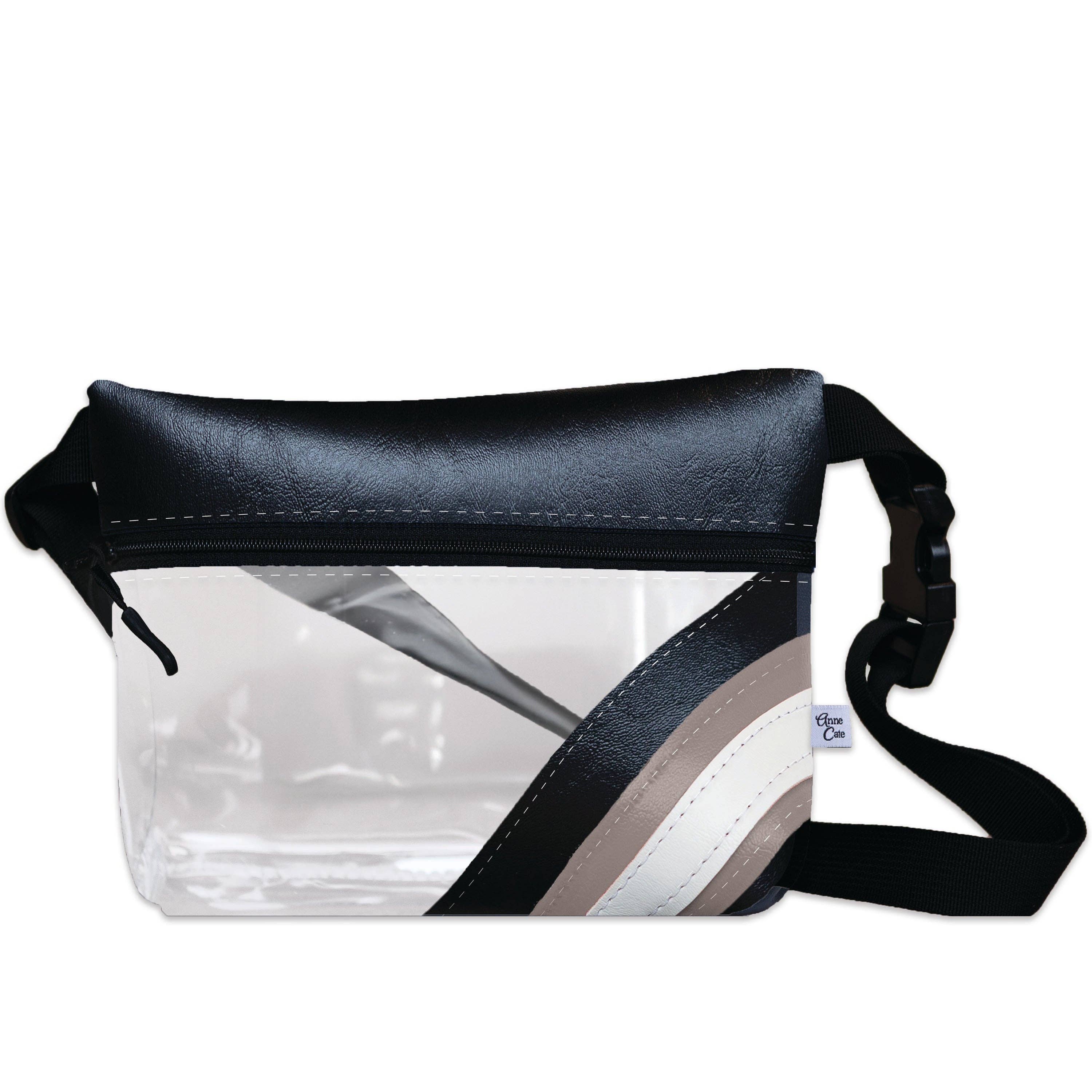 Anne Cate - Wholesale Belt Bag - Unisex - Football Stadium Clear Stripe Game Day Fanny Pack12