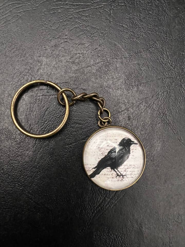 Black Raven Keychain for wholesale by TerraSeaDesigns