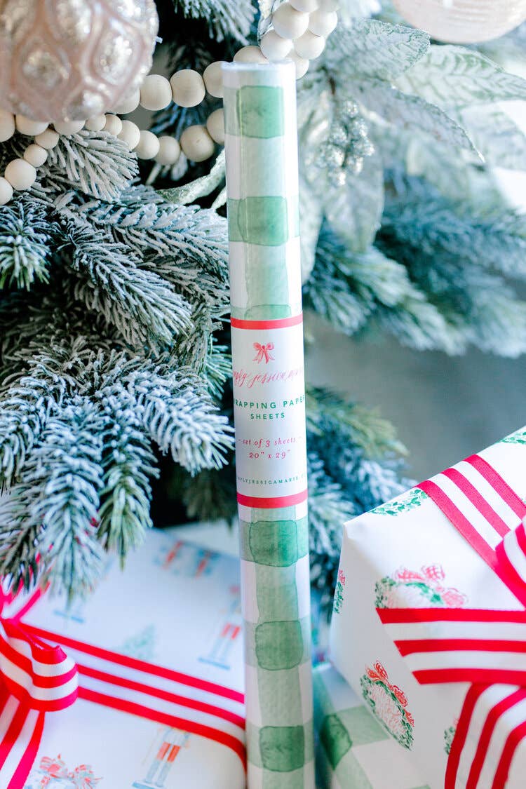 Simply Jessica Marie – Großhandel Geschenkpapier in Bögen – VORBESTELLUNG Merry Christmas Y'all Geschenkpapier, 3 Blatt11