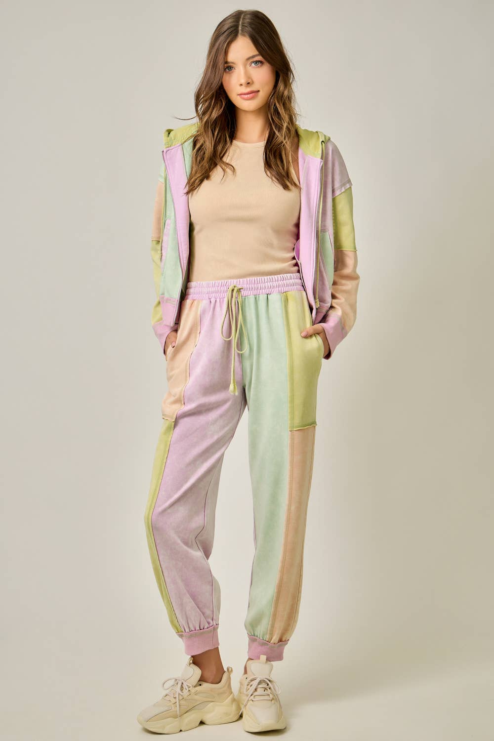 Mystree - Wholesale Pants - Women's - 61539 Color Blocked Track Pants18