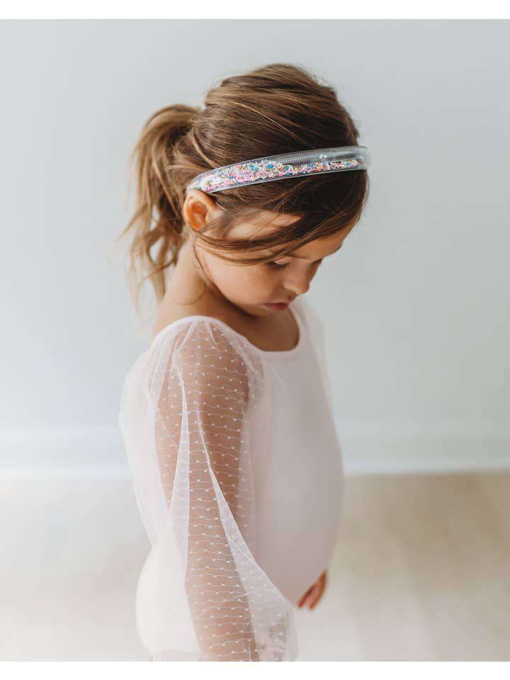 Cheeky Plum - Wholesale Leotard – Child - Mesh Long Sleeve Leotard - Pink Bliss4