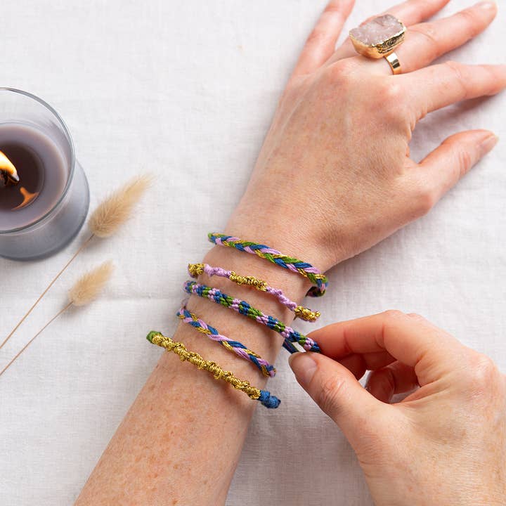 True Friendship Bracelet Kit for wholesale by Wool Couture Company