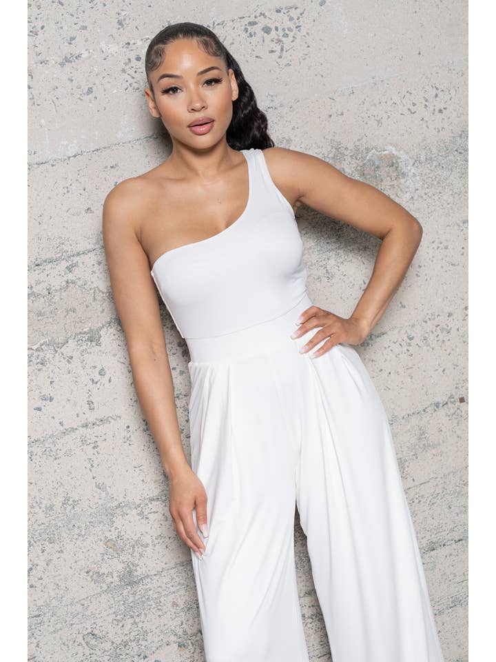 Melrose with Love - Wholesale Jumpsuit - Women's - WIDE LEG , ONE SHOULDER JUMPSUIT9
