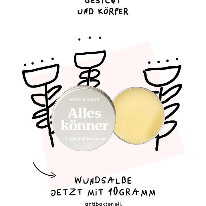 MARI&ANNE - Wholesale Healing Salve/Balm/Cream - ALL-ROUNDER — WOUND + CALENDULA OINTMENT