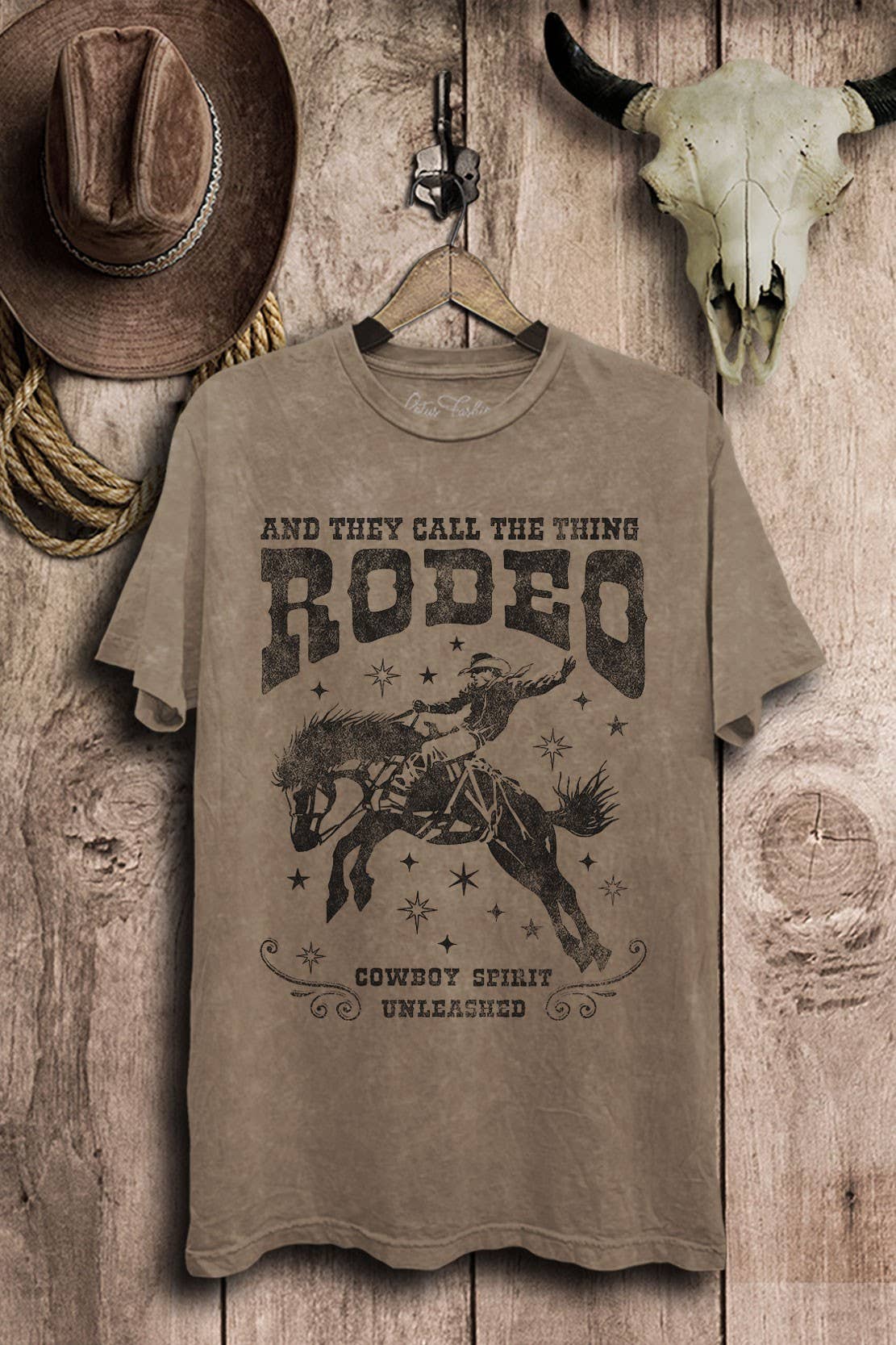 Lotus Fashion Collection - Wholesale Screen Printed T-Shirt - Women's - And They Call The Thing Rodeo Western Graphic Top8