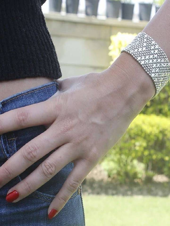 Silver Chainmail Bracelet for wholesale by Urbiana