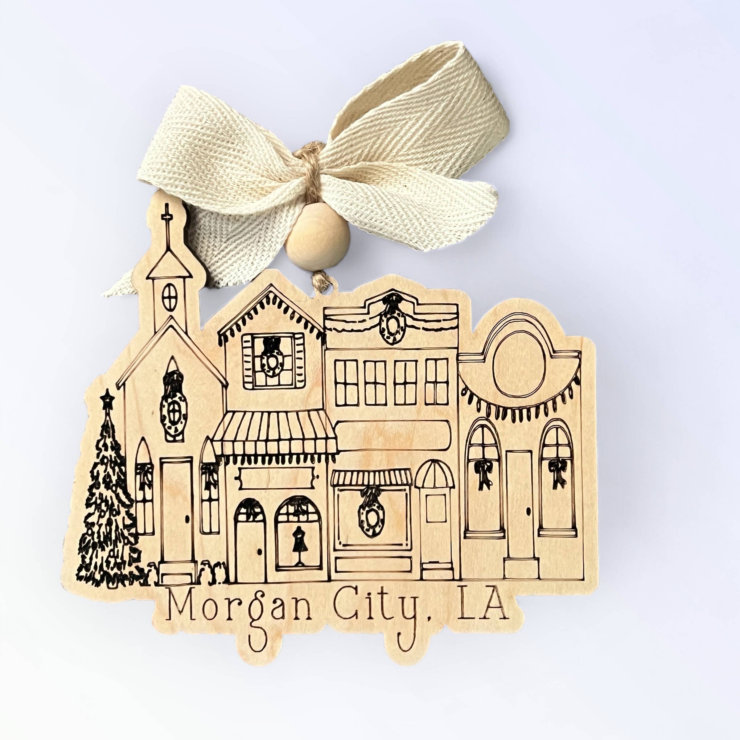 Geaux Magnolia – wholesale Prydnad – Small Town Street Anpassad julprydnad Main Street 1