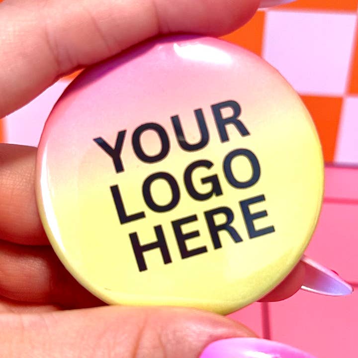 Stickers+ X Ashley Bexar - Wholesale Lapel Pin/Button - CUSTOM LOGO Button Pin Pinback Button0