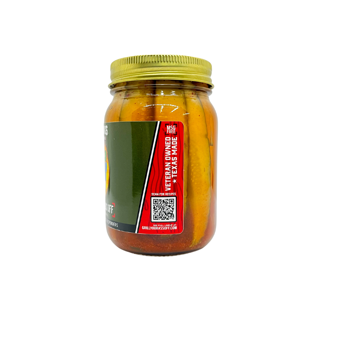 Grill Your Ass Off - Spices, Rubs, Seasonings, Sauces, Jerky - Wholesale Pickled vegetables - Atomic Dongs – Dill Pickle Habanero & Garlic Spears1