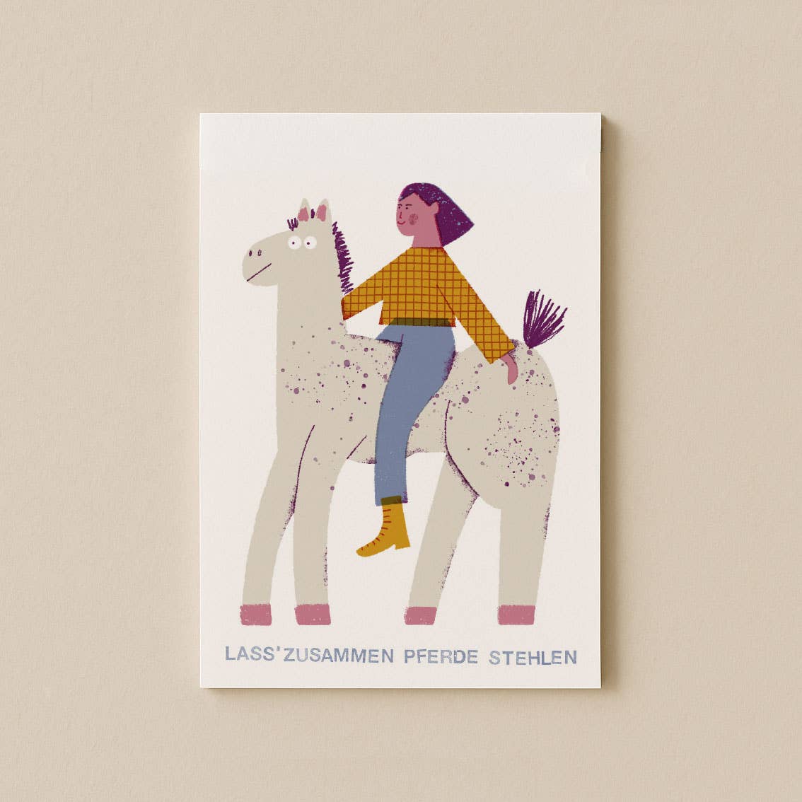 jungwiealt – wholesale Postcard – Pferde Stehlen Postcard DIN A62