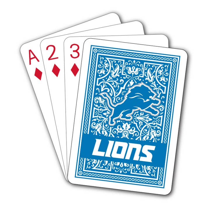 Cartes à jouer NFL Detroit Lions pour la vente par Mojo Licensing