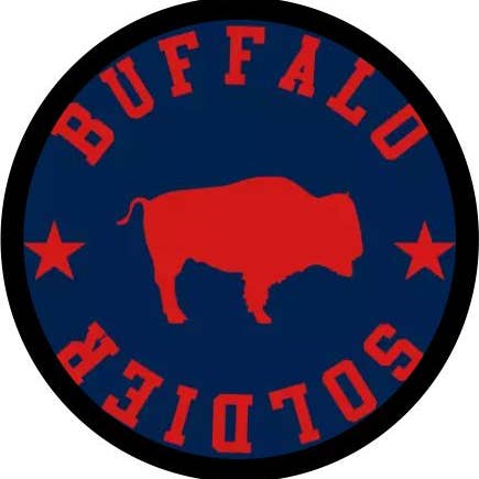 BMS BIZ - Wholesale Ornament - Buffalo Soldiers Red Round Christmas Holiday Ornament