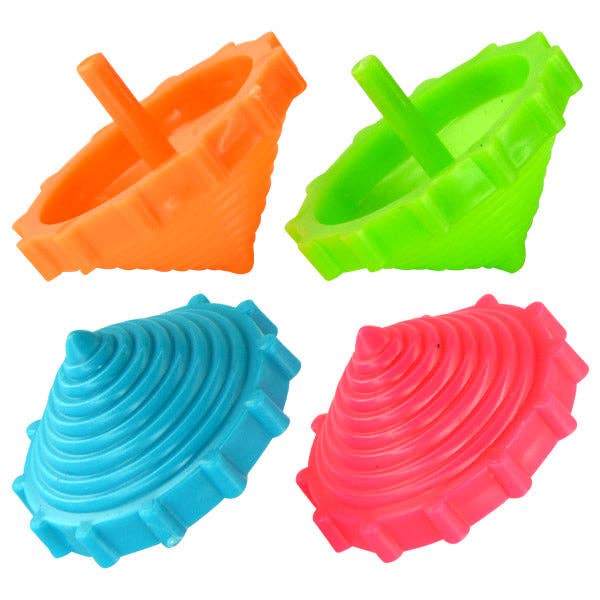 Colorful Spinning Tops - 12 Pack for wholesale by Kipp Brothers