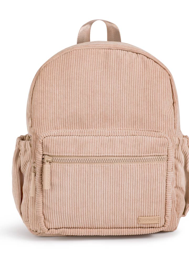 Daycare Corduroy Toddler Backpack-Iced Latte for wholesale by Yooushi