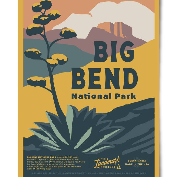 The Landmark Project - Wholesale Poster - Big Bend National Park - 12x16 Poster0