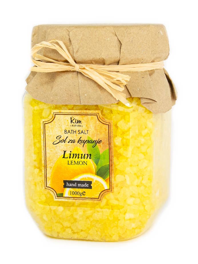 Sel de Bain Marin Kim Natura au Citron 1 kg pour la vente par SferaNatura by INCI SRL