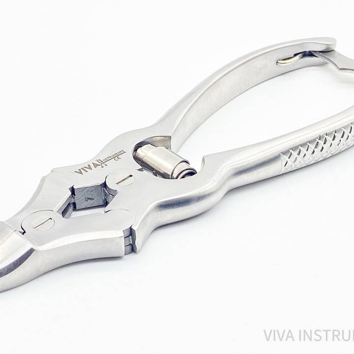 Viva Instruments – Großhandel Nagelknipser/-schere – Cantilever Nipper | Konkav abgewinkelte Instrumente für die Podologie