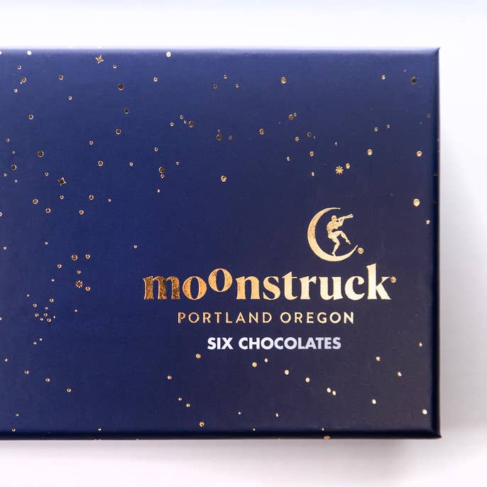 Limited Edition Red Moon Truffle Collection (6Pc) for wholesale by Moonstruck Chocolate Co